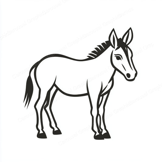 Donkey Vector Graphic preview