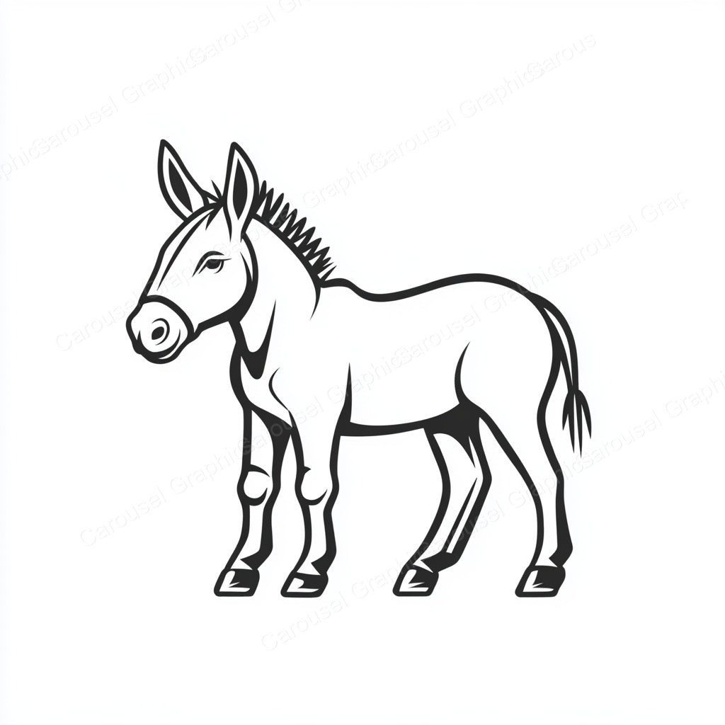 Donkey Vector Graphic preview