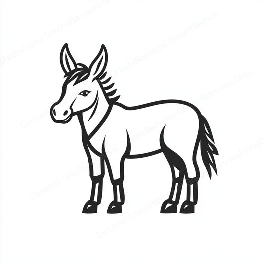 Donkey Vector Graphic preview