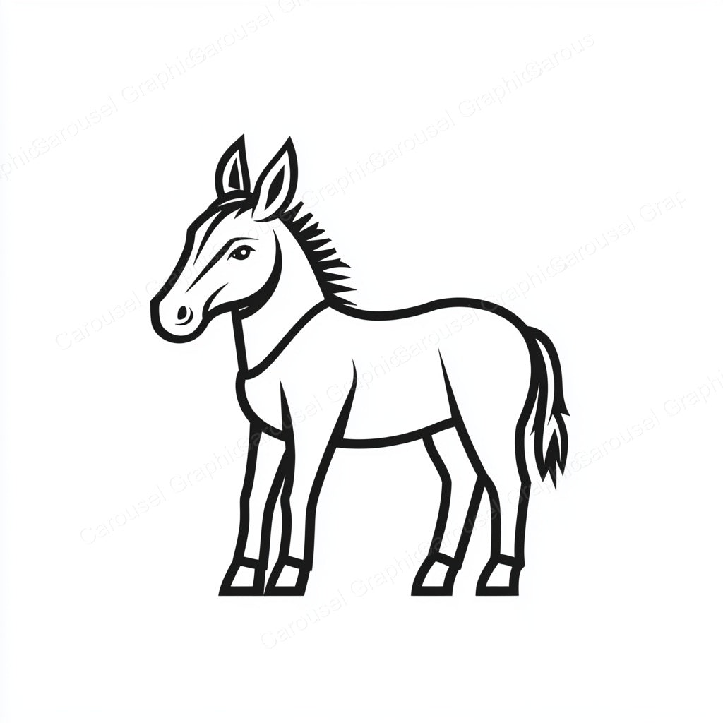 Donkey Vector Graphic preview