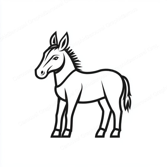Donkey Vector Graphic preview