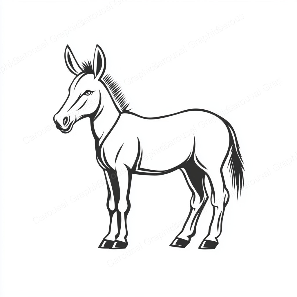 Donkey Vector Graphic preview