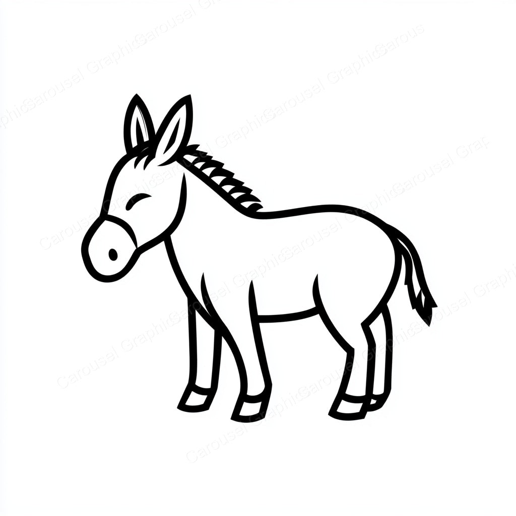 Donkey Vector Graphic preview