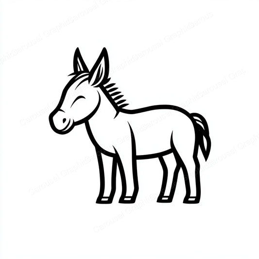 Donkey Vector Graphic preview