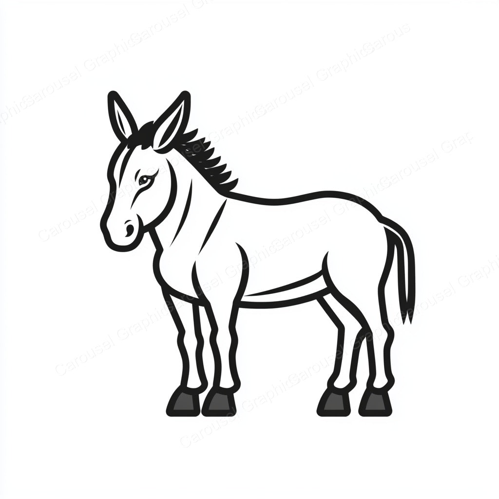 Donkey Vector Graphic preview