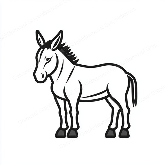 Donkey Vector Graphic preview