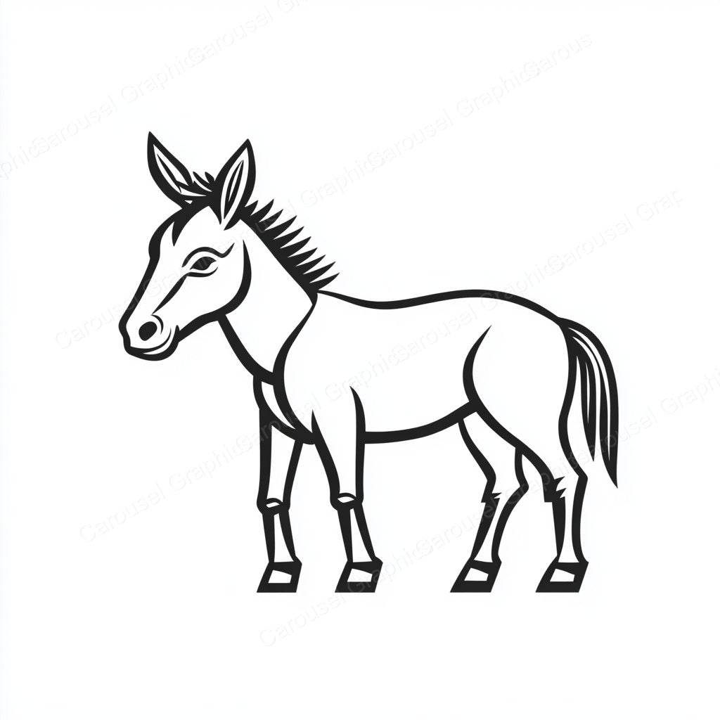 Donkey Vector Graphic preview