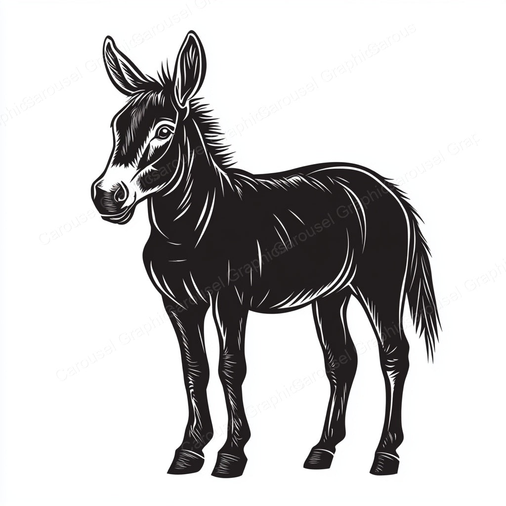 Donkey Vector Graphic preview