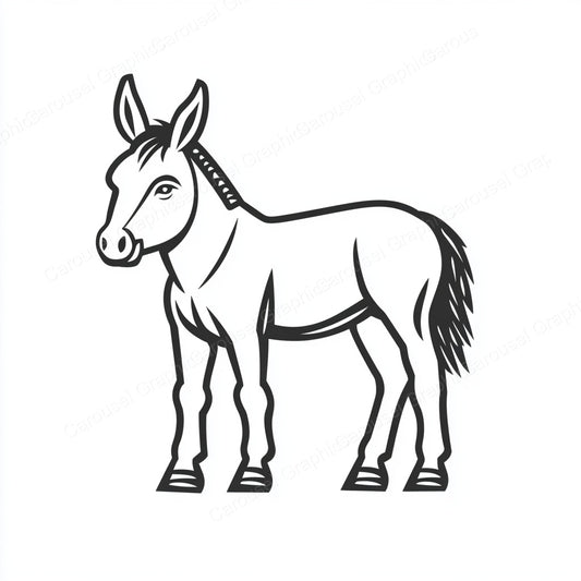 Donkey Vector Graphic preview