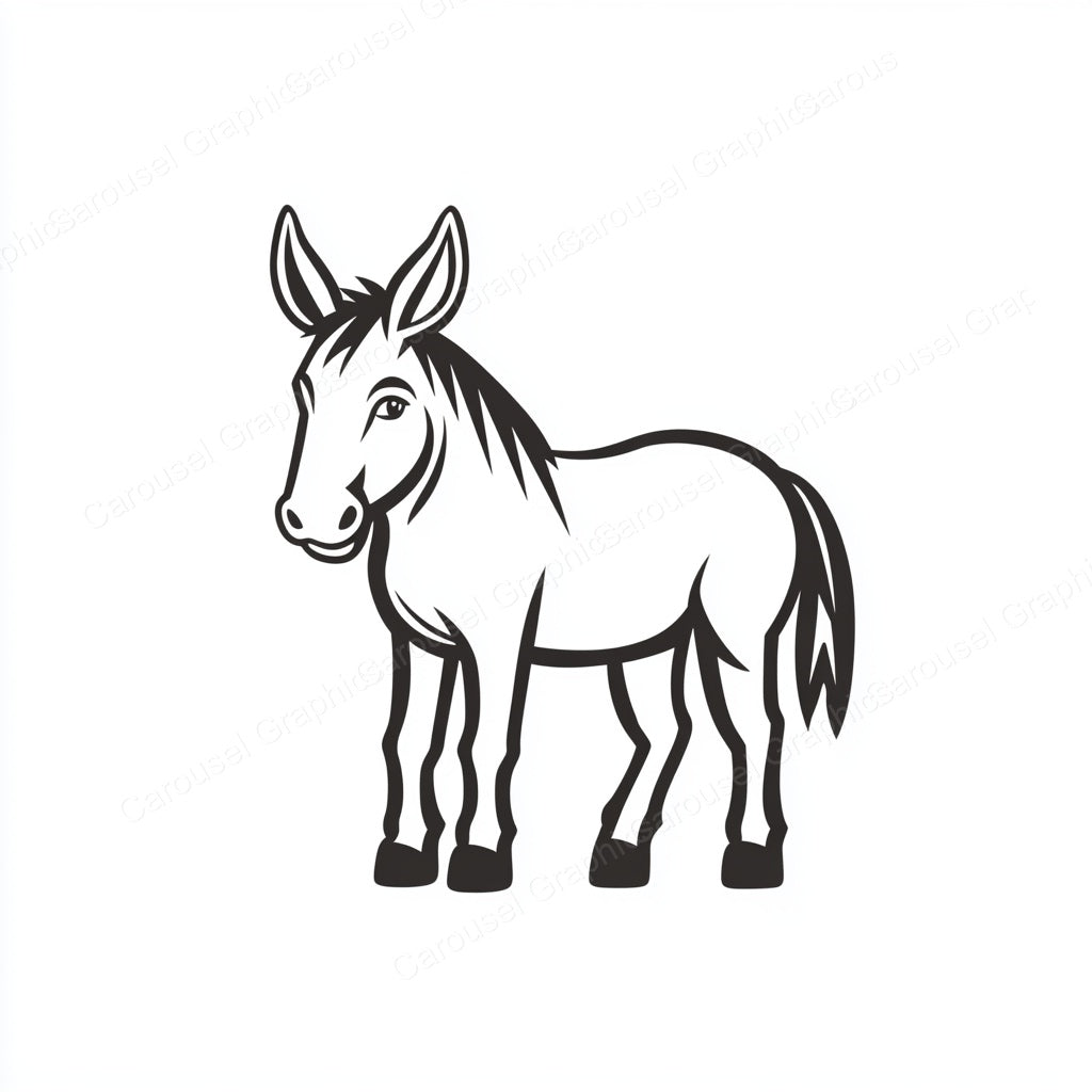 Donkey Vector Graphic preview