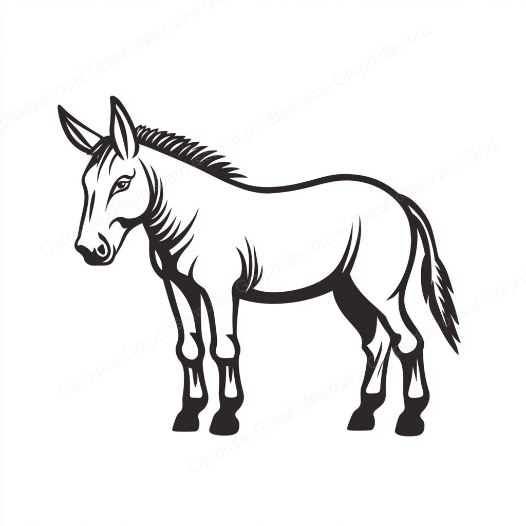 Donkey Vector Graphic preview