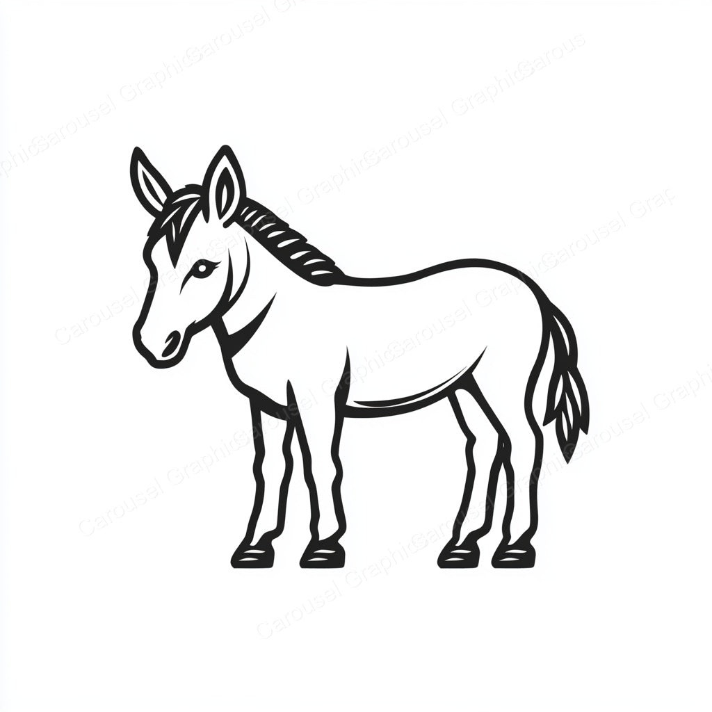 Donkey Vector Graphic preview