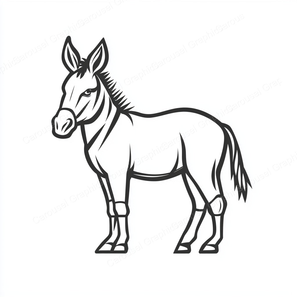 Donkey Vector Graphic preview