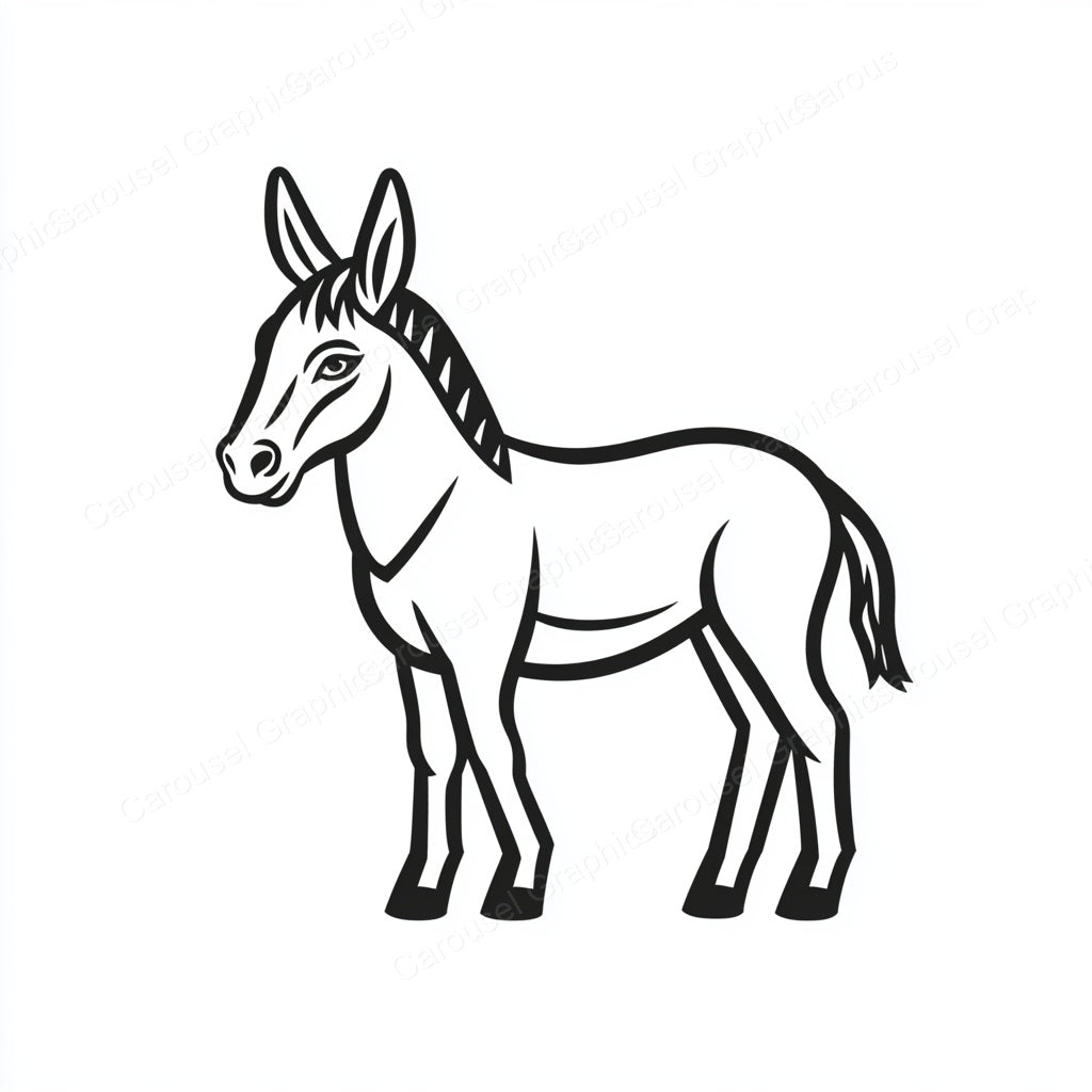 Donkey Vector Graphic preview