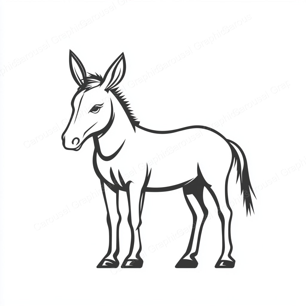 Donkey Vector Graphic preview