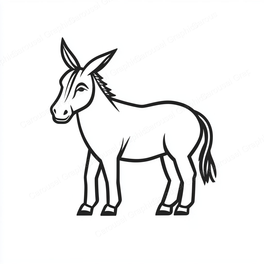 Donkey Vector Graphic preview