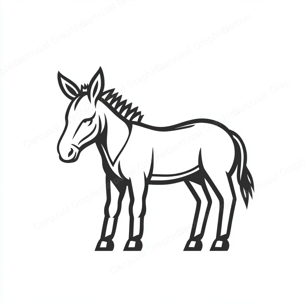 Donkey Vector Graphic preview