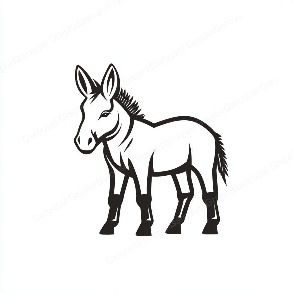 Donkey Vector Graphic preview