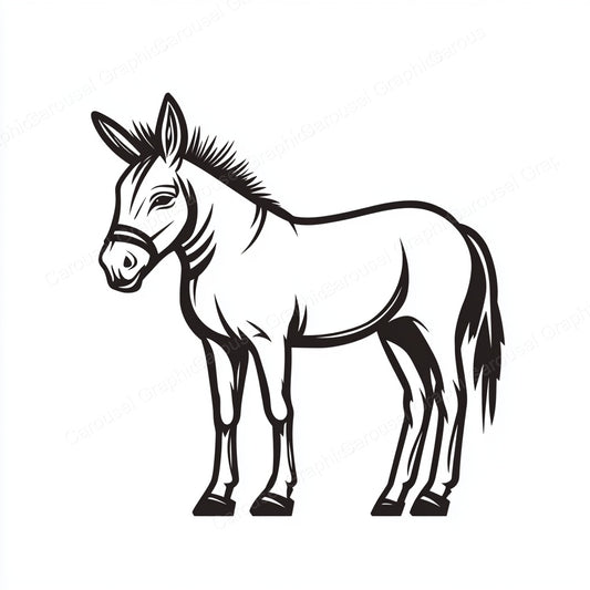 Donkey Vector Graphic preview