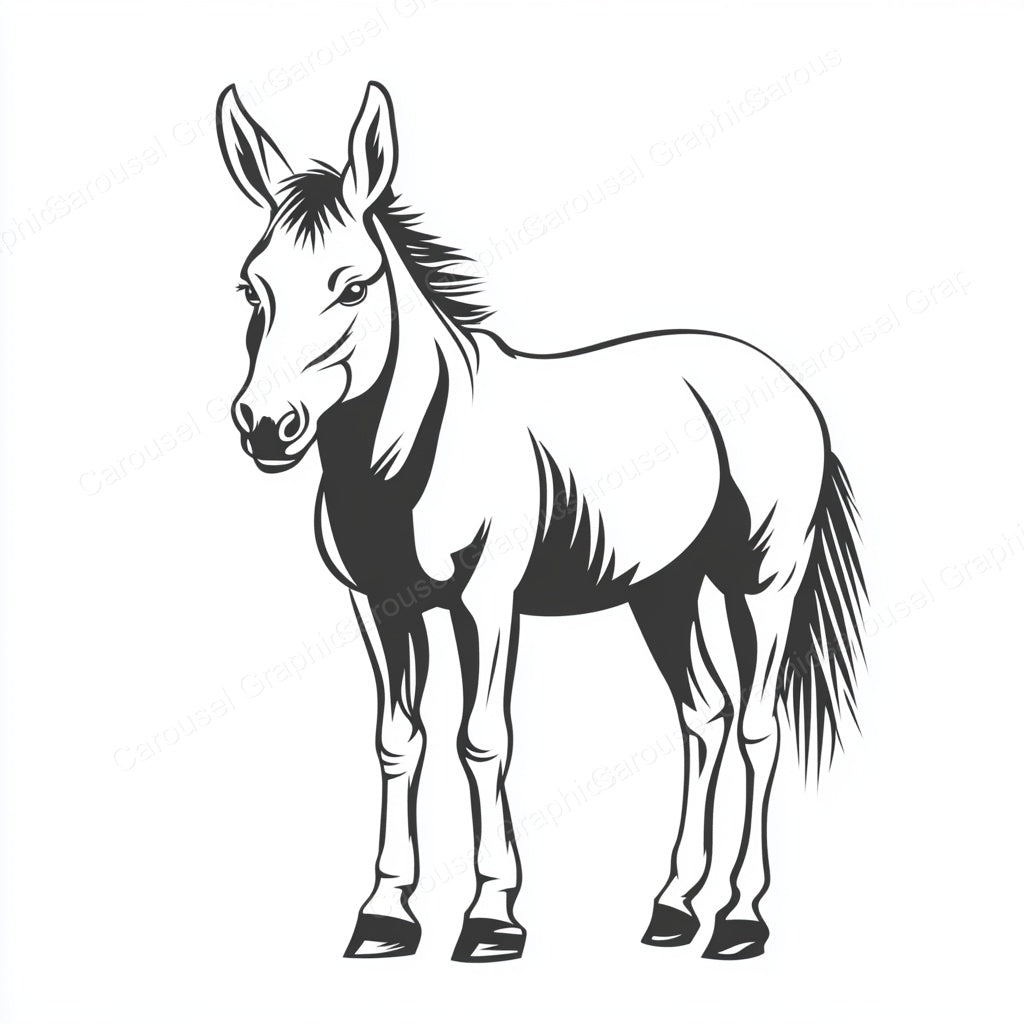 Donkey Vector Graphic preview