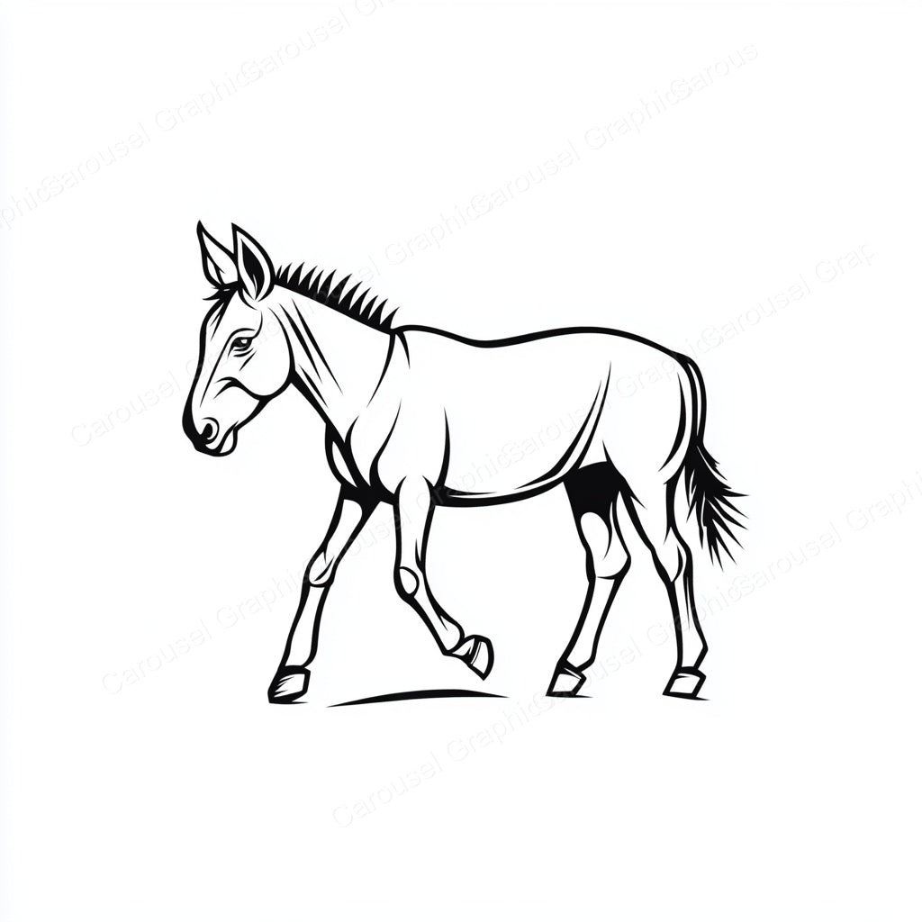 Donkey Vector Graphic preview