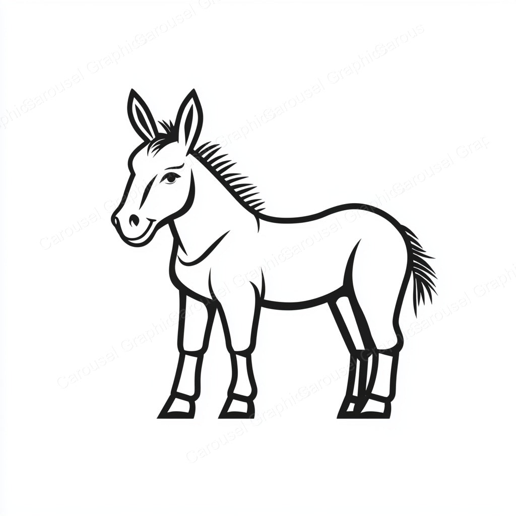 Donkey Vector Graphic preview