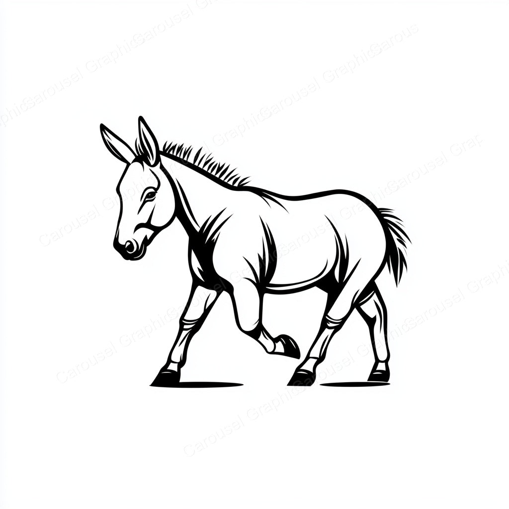 Donkey Vector Graphic preview
