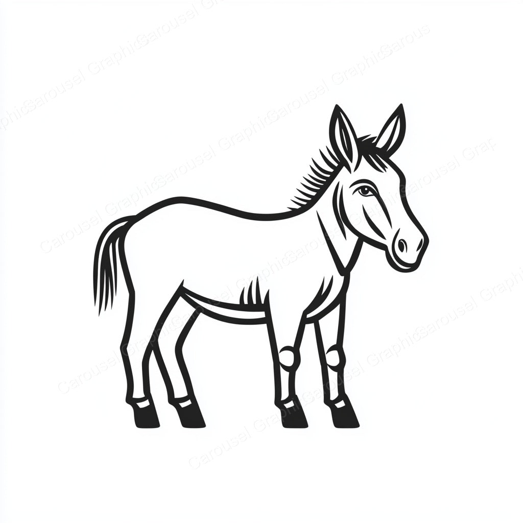 Donkey Vector Graphic preview