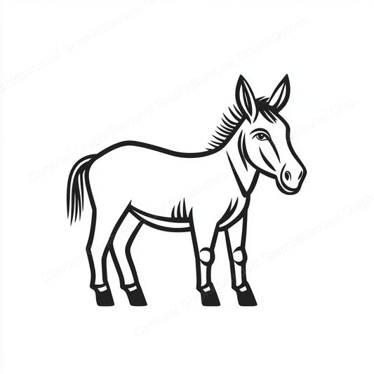 Donkey Vector Graphic preview