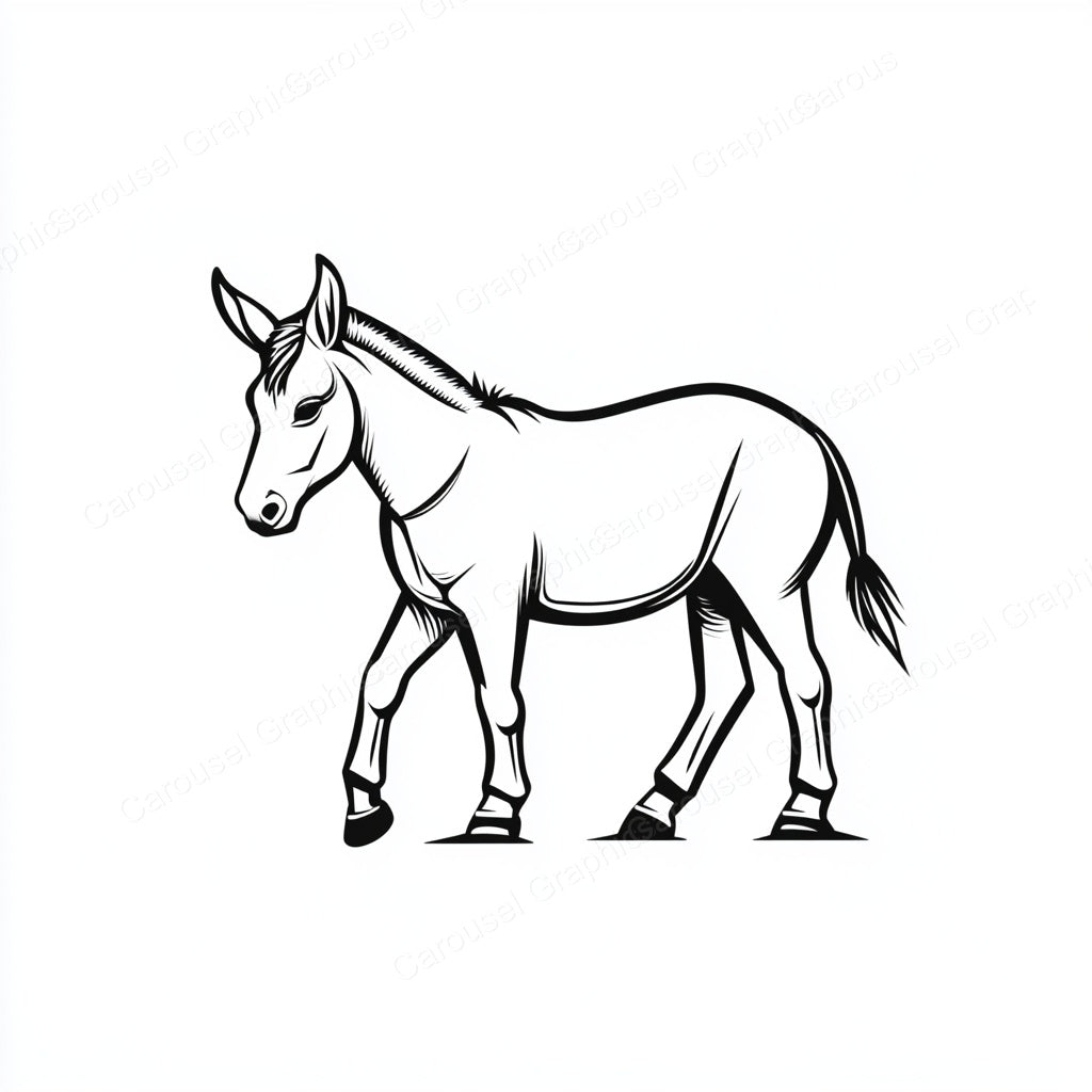 Donkey Vector Graphic preview