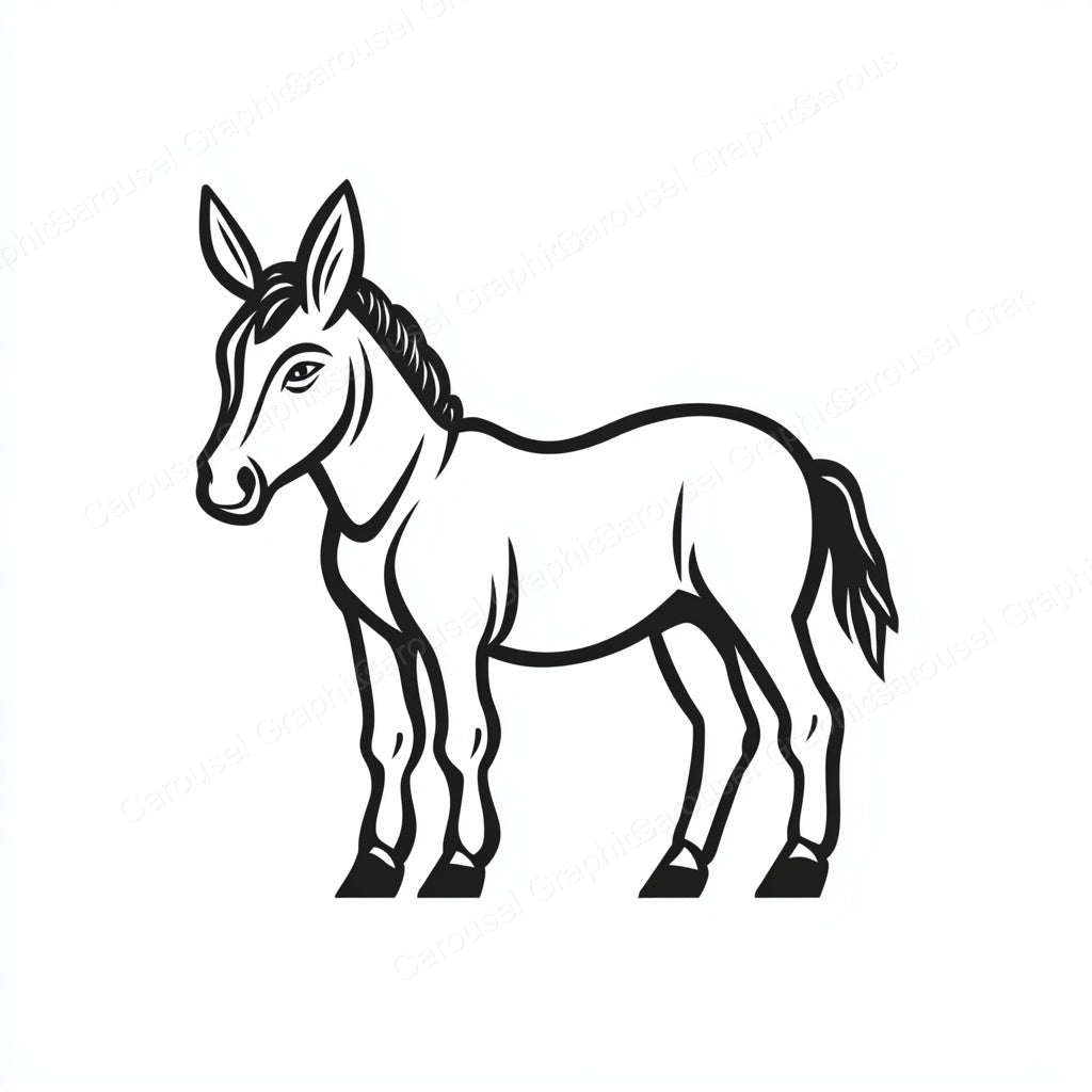 Donkey Vector Graphic preview
