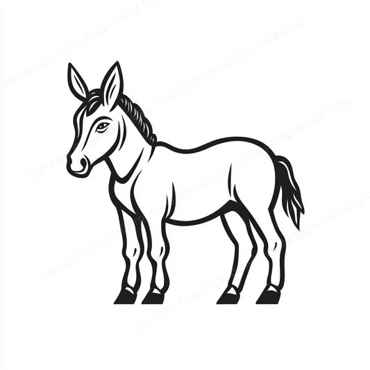 Donkey Vector Graphic preview