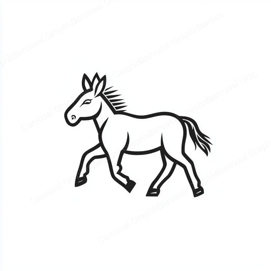 Donkey Vector Graphic preview