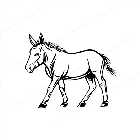 Donkey Vector Graphic preview