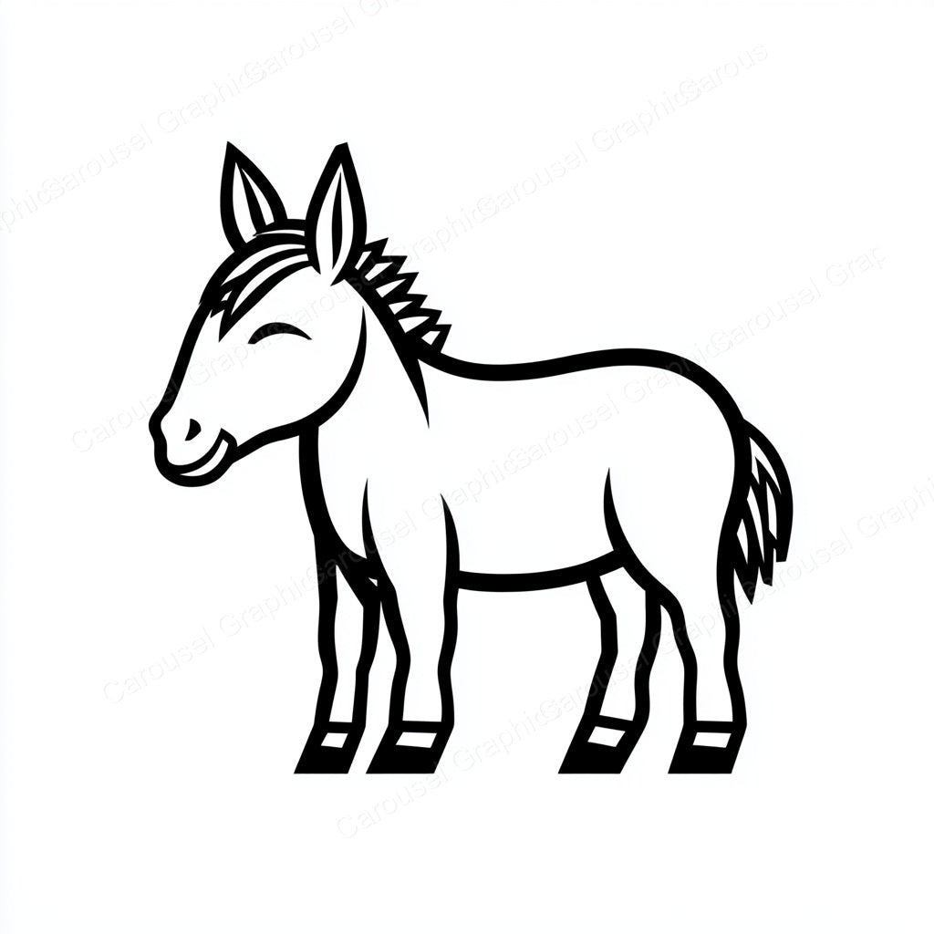 Donkey Vector Graphic preview