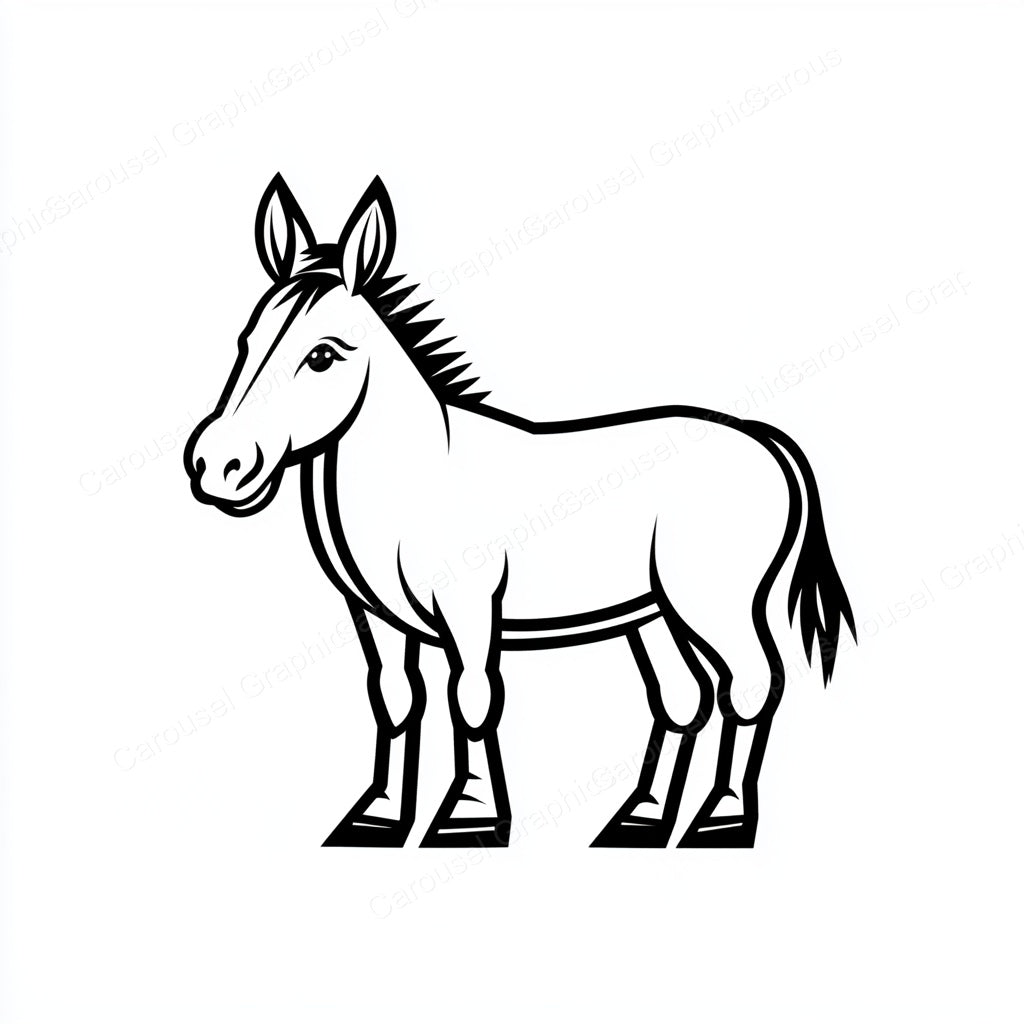 Donkey Vector Graphic preview