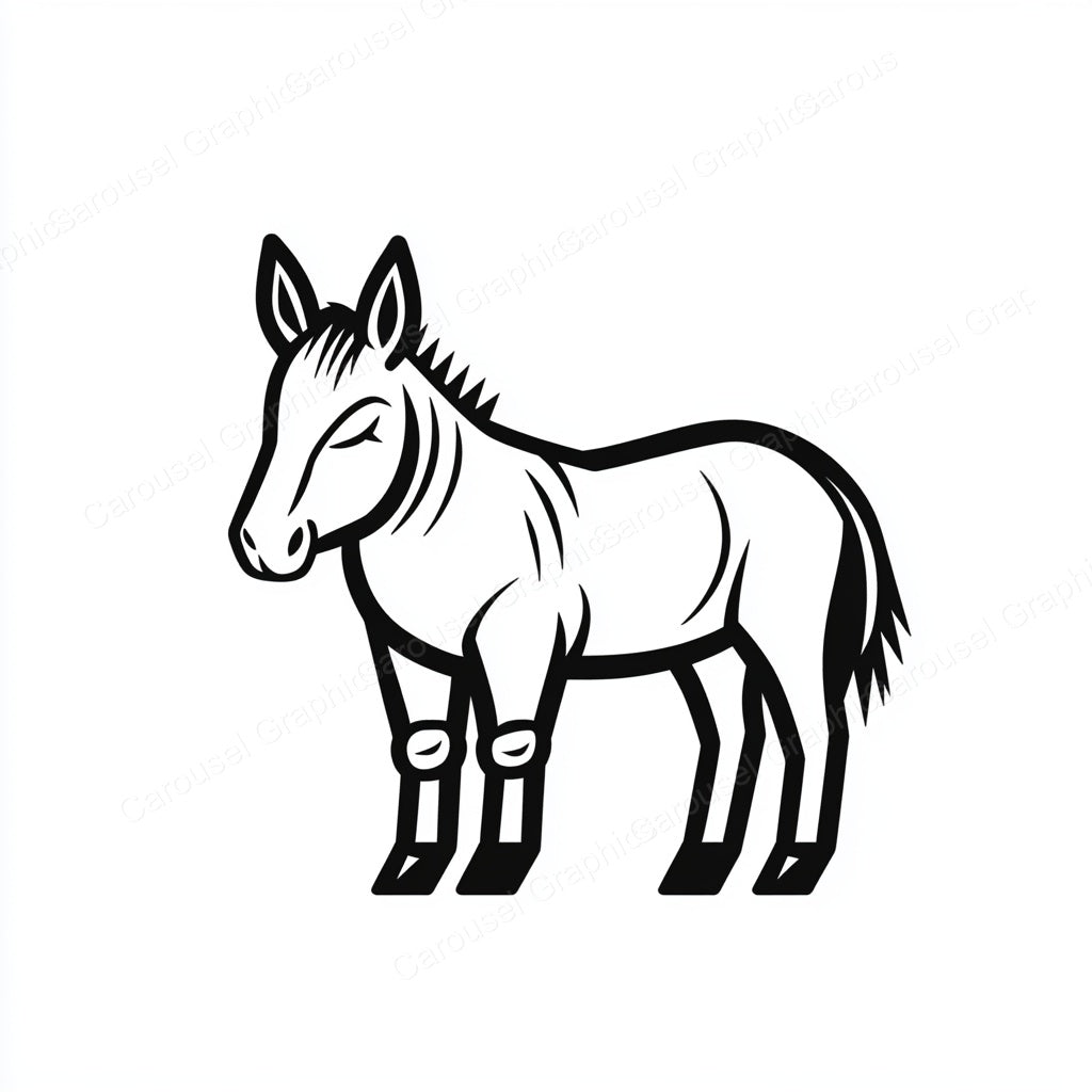 Donkey Vector Graphic preview