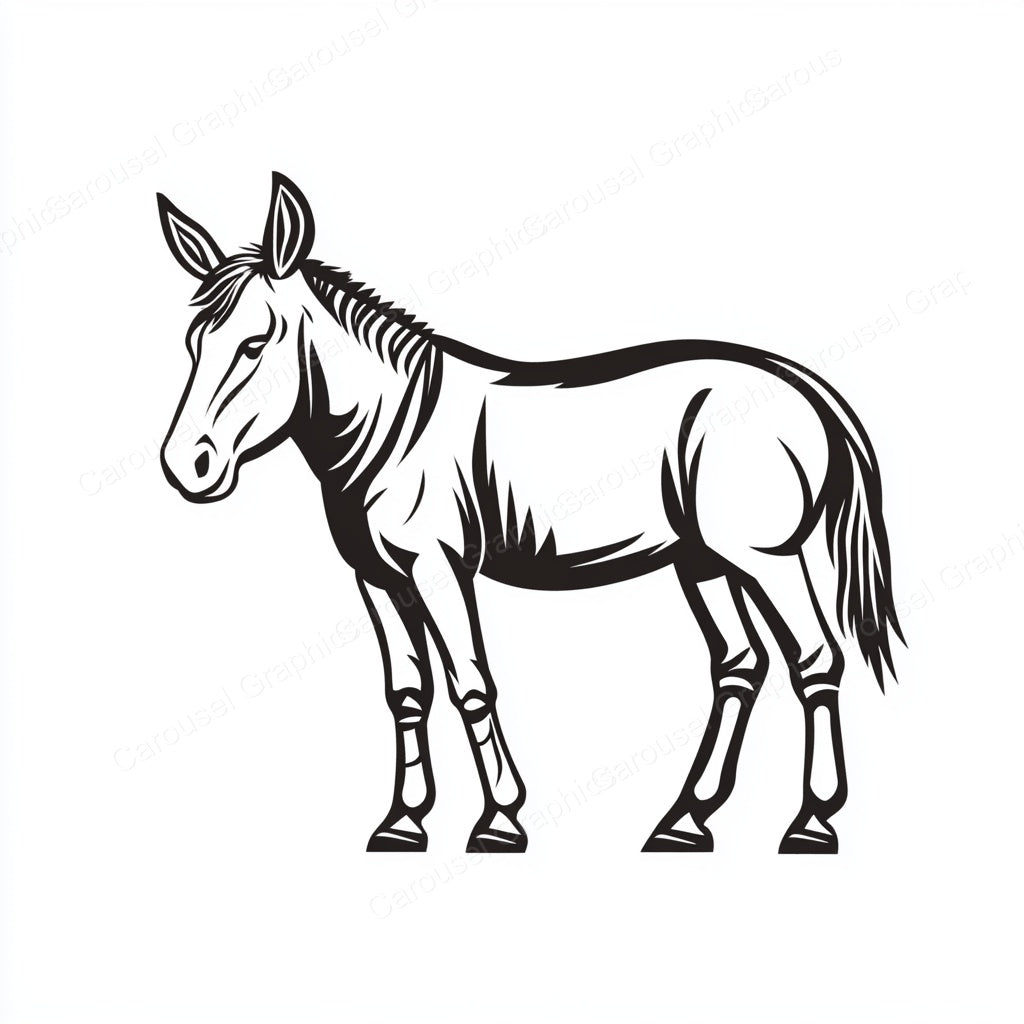 Donkey Vector Graphic preview
