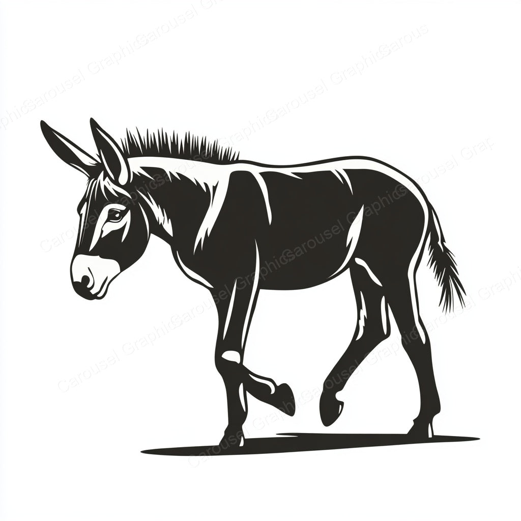 Donkey Vector Graphic preview