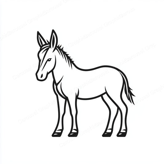 Donkey Vector Graphic preview
