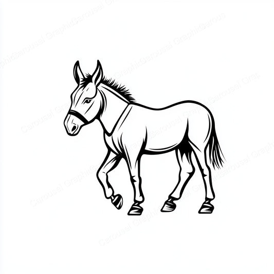 Donkey Vector Graphic preview