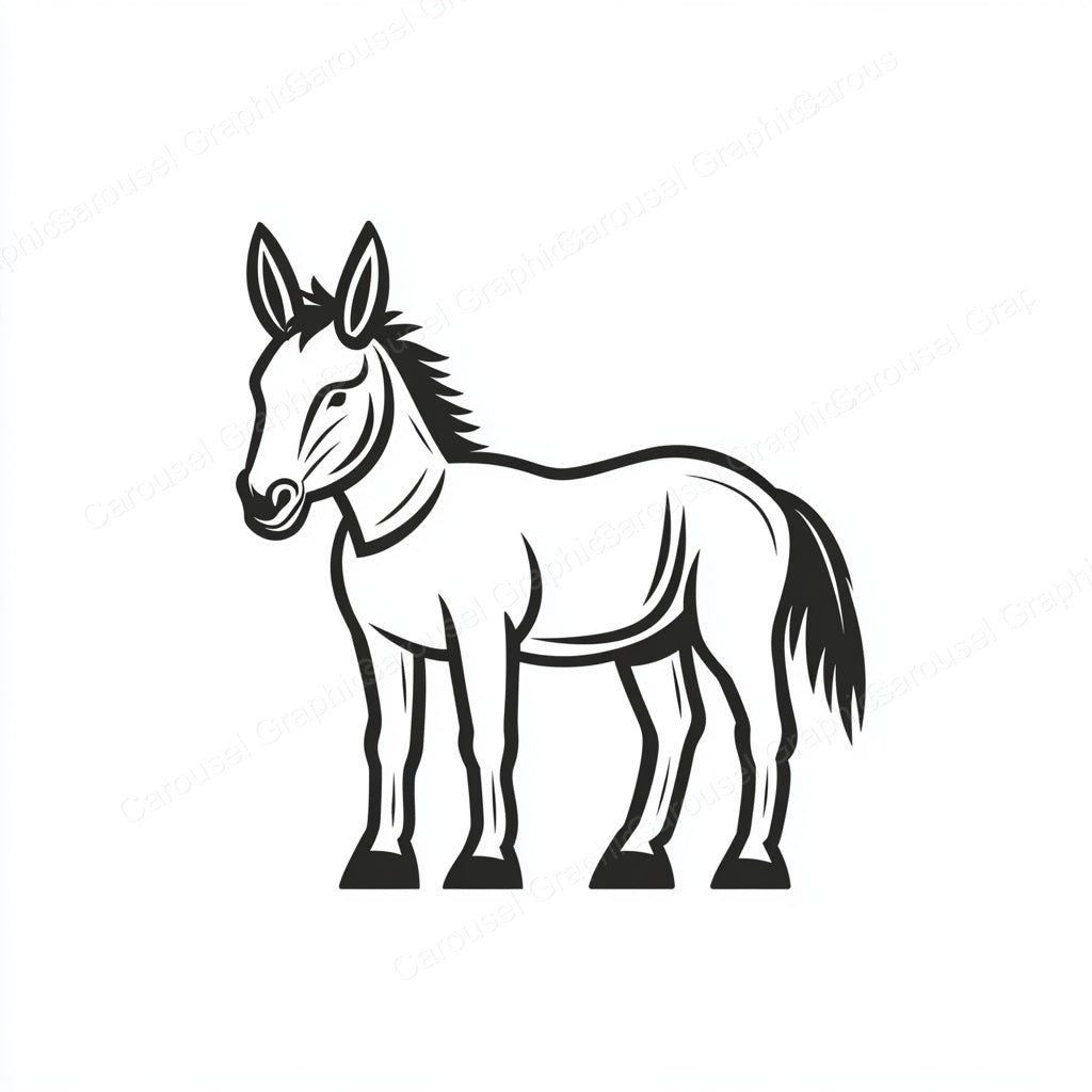 Donkey Vector Graphic preview