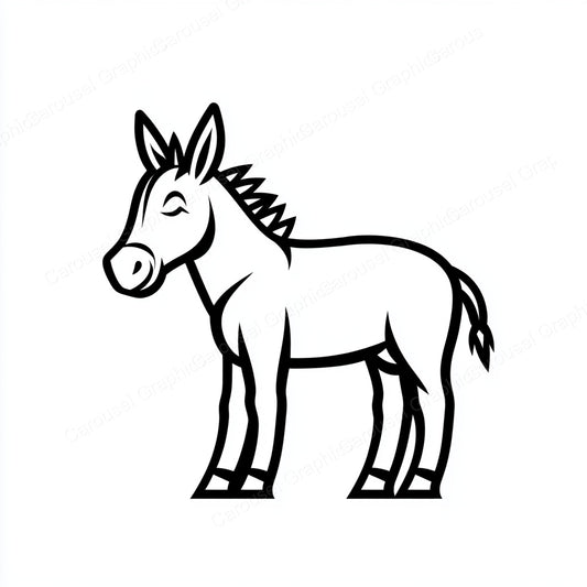 Donkey Vector Graphic preview