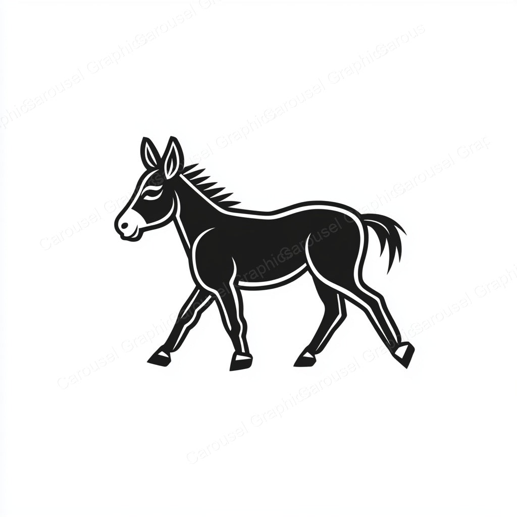 Donkey Vector Graphic preview