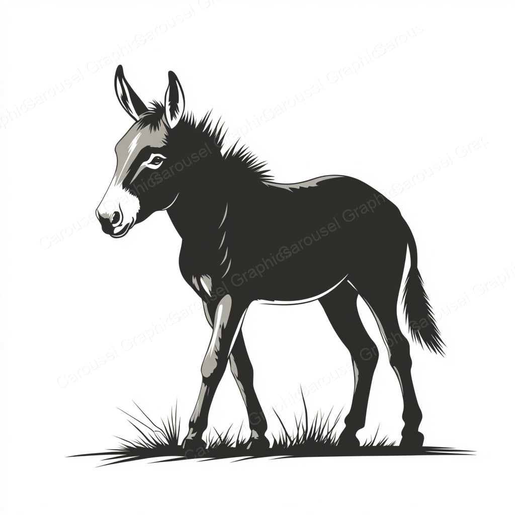Donkey Vector Graphic preview
