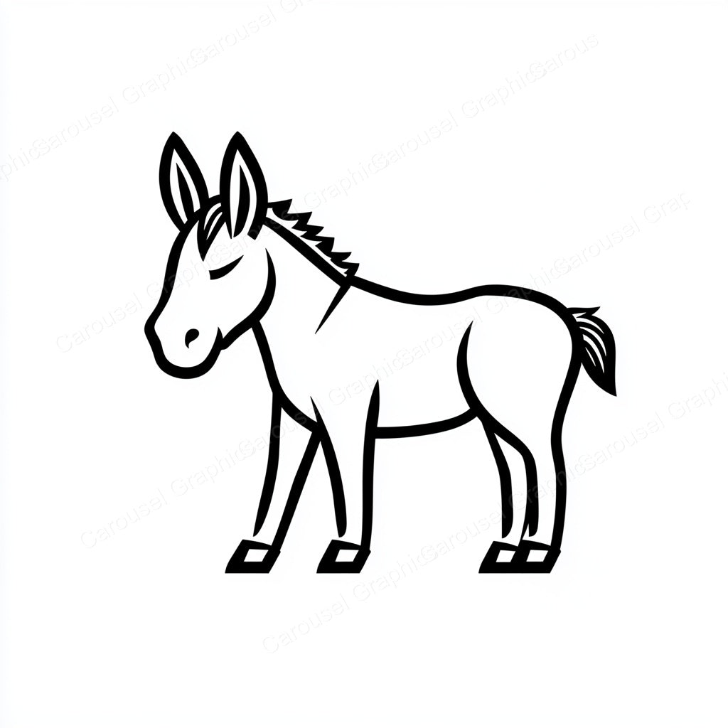 Donkey Vector Graphic preview