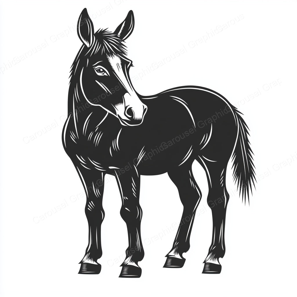 Donkey Vector Graphic preview
