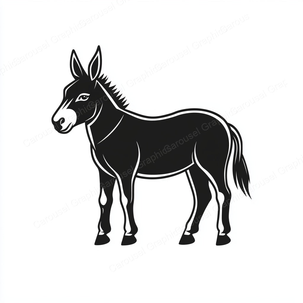 Donkey Vector Graphic preview