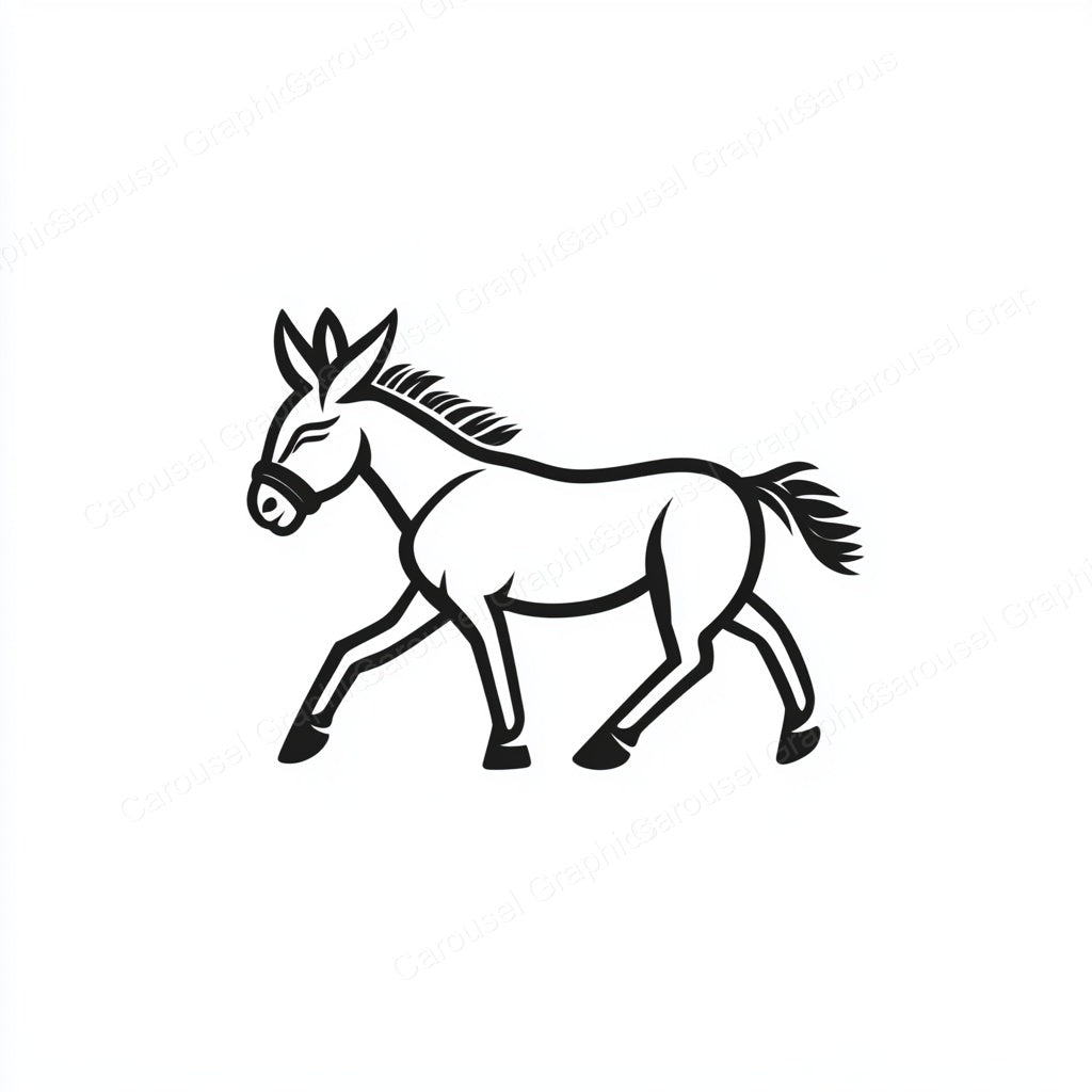 Donkey Vector Graphic preview