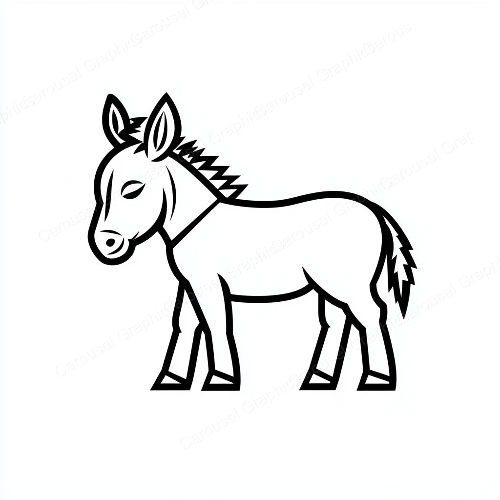 Donkey Vector Graphic preview